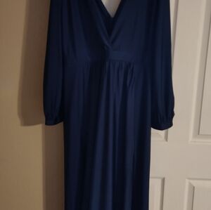 Navy blue evening gown